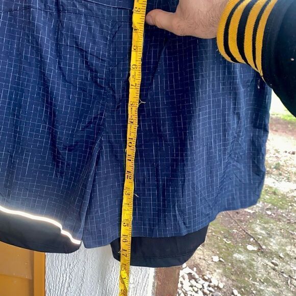 NEW VRST Men's Size Large Blue Athletic Hybrid Run Short Wicking Anti-Odor 4"Ins - Picture 6 of 7